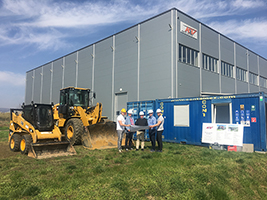 The warehouse construction project started